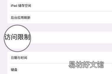 苹果ios14的访问限制在哪