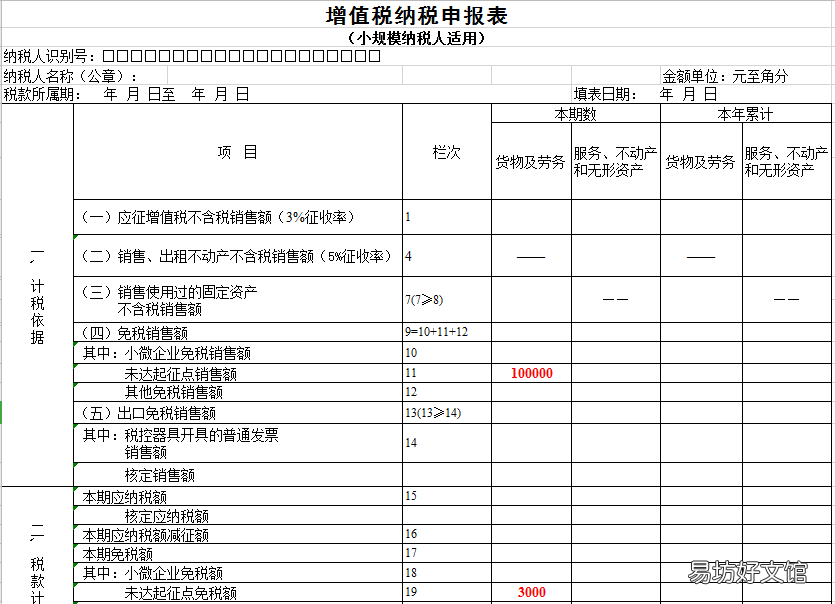 小规模增值税纳税申报表 小规模纳税人所得税申报表