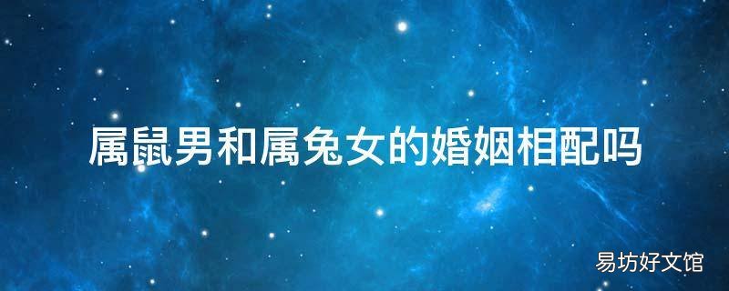 属鼠男和属兔女的婚姻相配吗