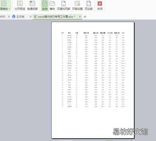 如何将excel表格打印在一张A4纸上