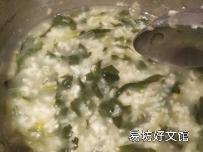 冬寒菜稀饭怎么煮