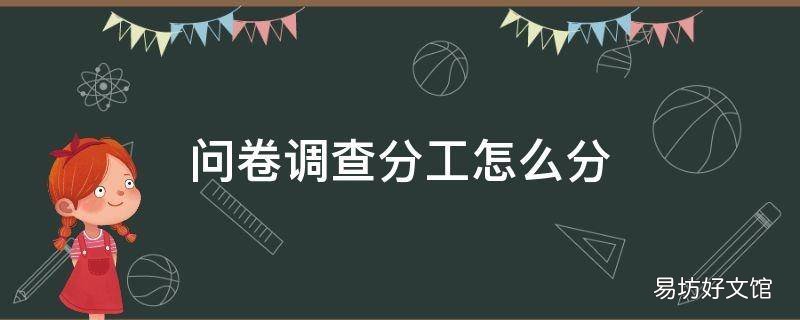 问卷调查分工怎么分