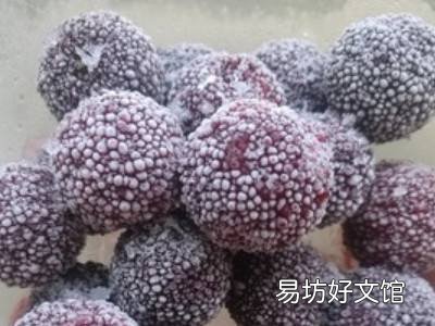 冰冻杨梅怎么做好吃窍门