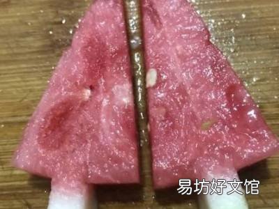 西瓜摆盘简单造型做法