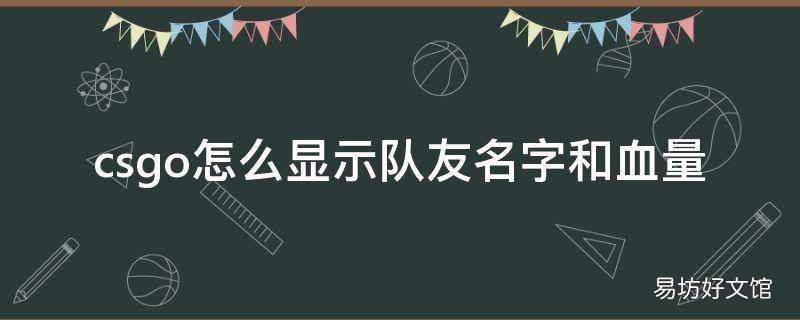csgo怎么显示队友名字和血量