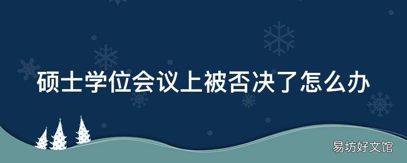 硕士学位会议上被否决了怎么办