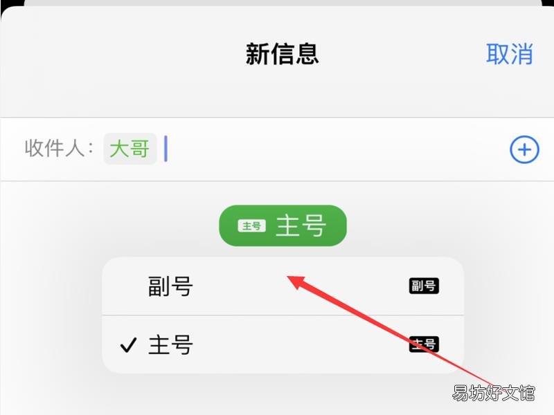 苹果13发短信怎么切换主副卡