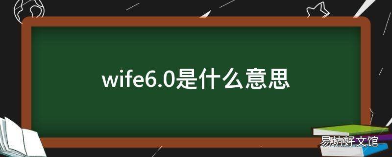 wife6.0是什么意思