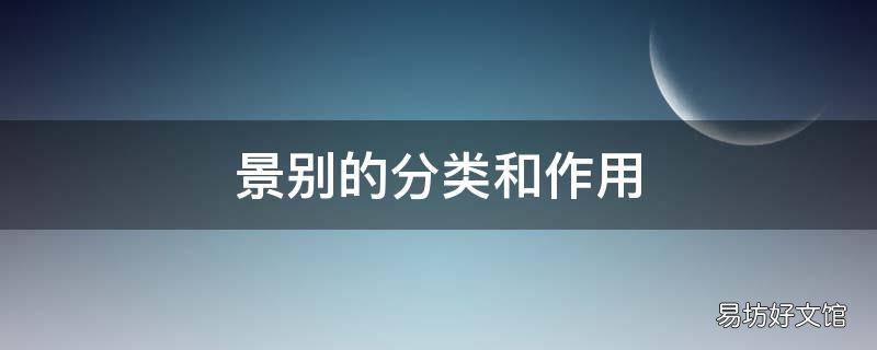 景别的分类和作用