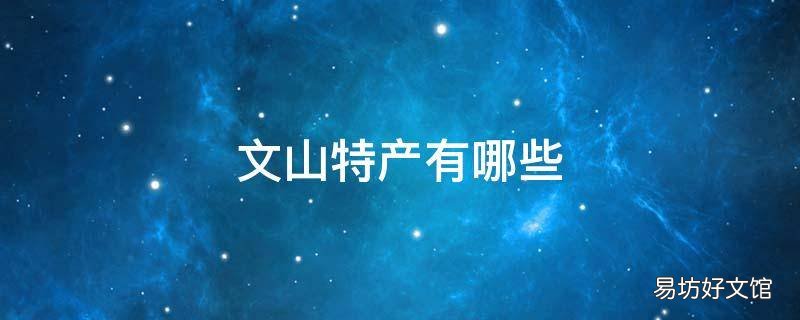 文山特产有哪些
