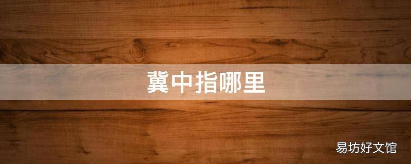 冀中指哪里