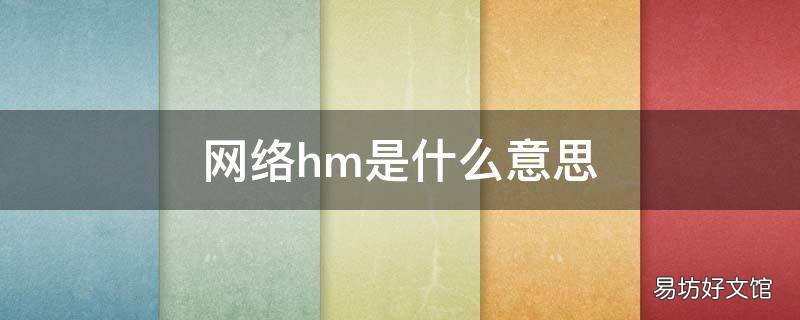 网络hm是什么意思