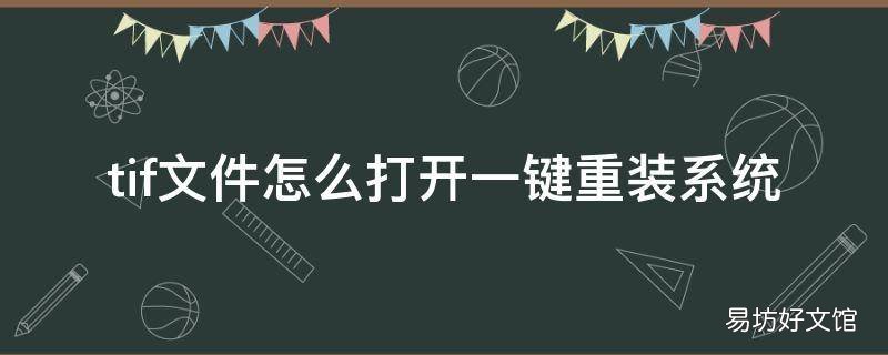 tif文件怎么打开一键重装系统