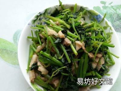 炒大叶芹的做法