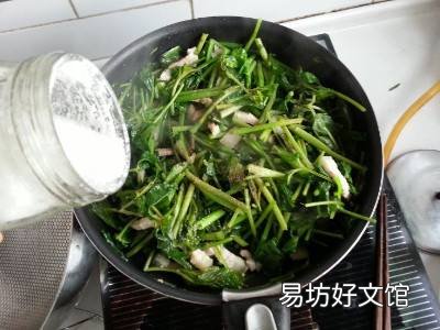 大叶芹炒肉怎么做