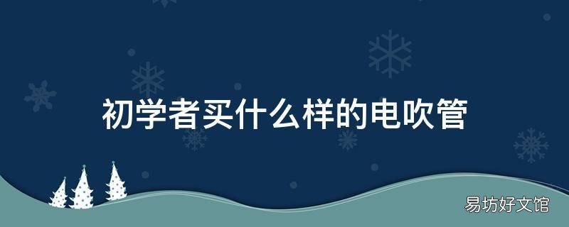 初学者买什么样的电吹管