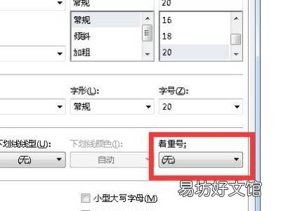 word文档着重号在哪里
