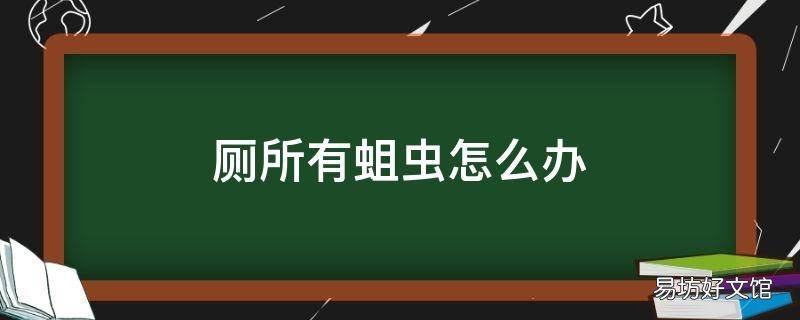 厕所有蛆虫怎么办
