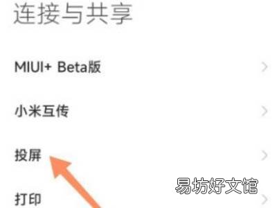 小米投屏在哪里打开