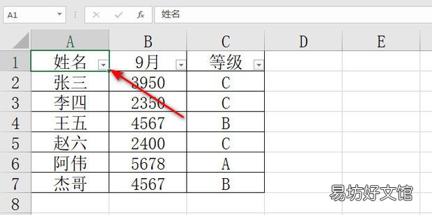 Excel怎样同时筛选出多个姓氏的人员名单