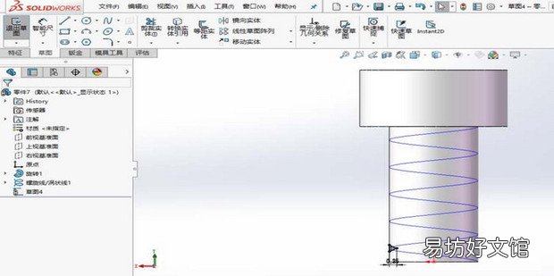 solidworks中怎么插入NPT螺纹