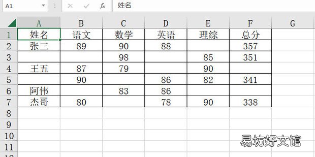 如何批量删除excel表格的空白格