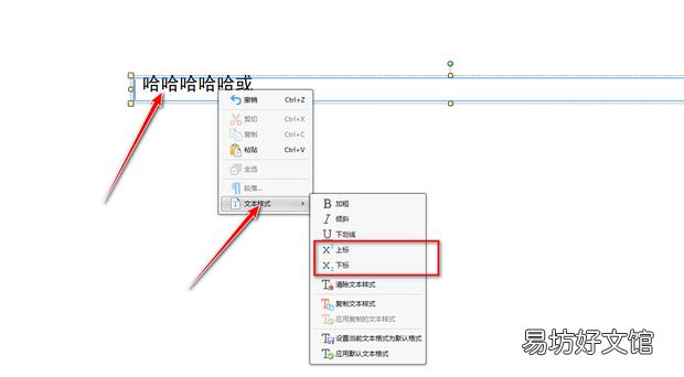 PDF文本內容如何添加上下標