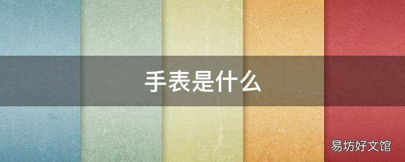 手表是什么