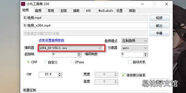 怎么使用小丸工具箱来压缩视频