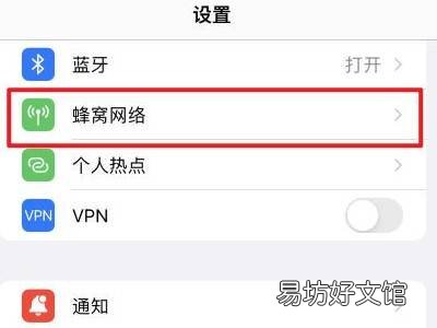 苹果13蜂窝数据怎么设置