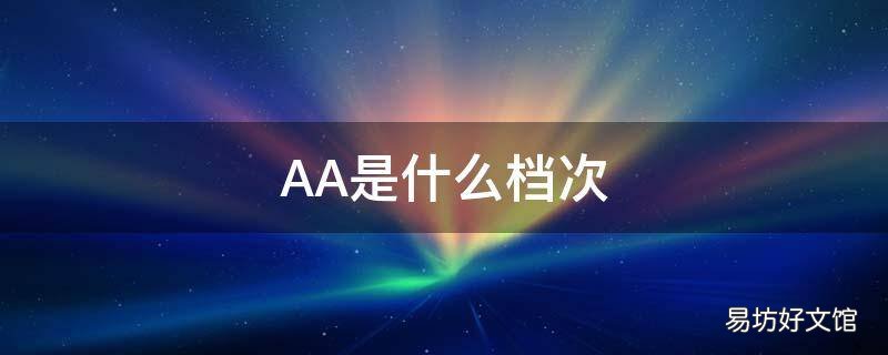 AA是什么档次
