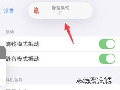 苹果13静音模式怎么打开