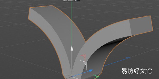 c4d r20如何给开口的样条挤压出厚度来