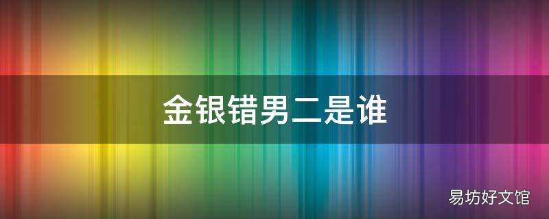 金银错男二是谁