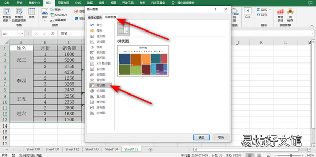 如何用Excel制作树状图