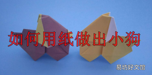 如何用纸做出小狗