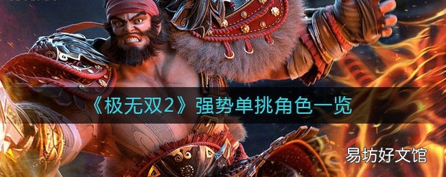 极无双2单挑强的角色有哪些 单挑强的角色一览