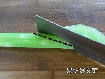 莴笋的切片方法