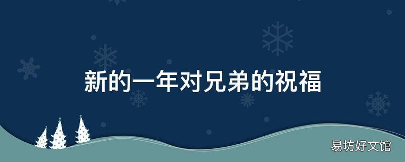 新的一年对兄弟的祝福
