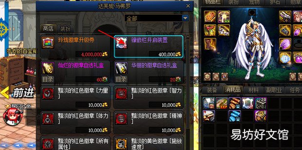 dnf红色徽章镶嵌在哪个部位