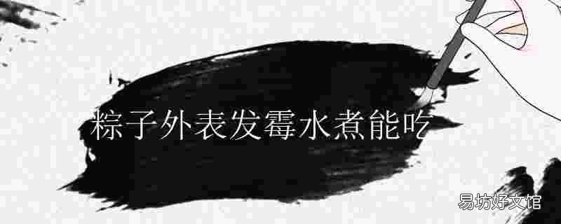 粽子外表发霉水煮能吃