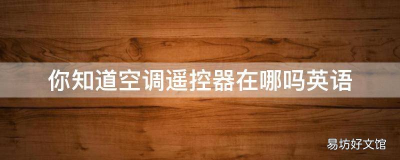 你知道空调遥控器在哪吗英语
