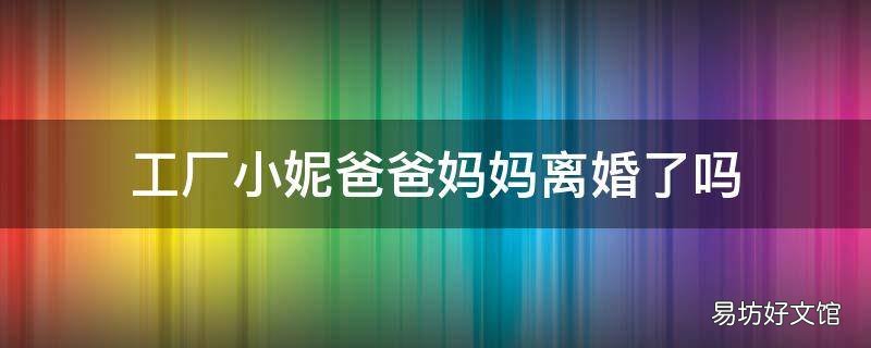 工厂小妮爸爸妈妈离婚了吗