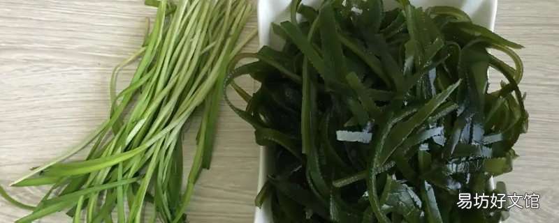 海带韭菜基围虾