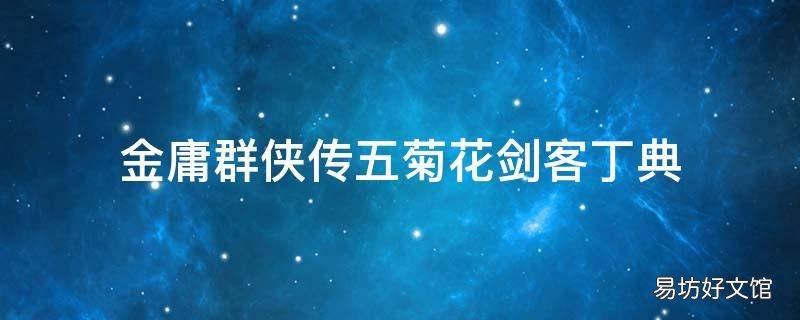 金庸群侠传五菊花剑客丁典