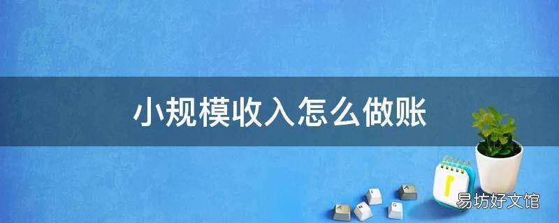 小规模收入怎么做账