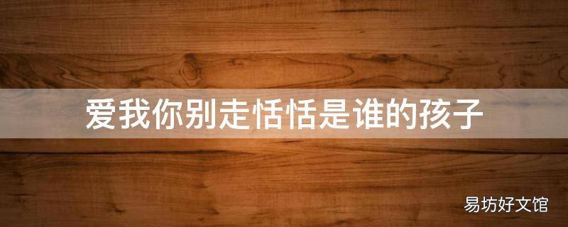 爱我你别走恬恬是谁的孩子
