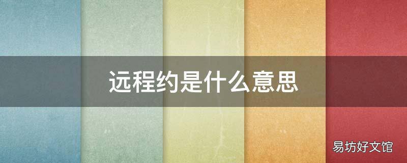 远程约是什么意思