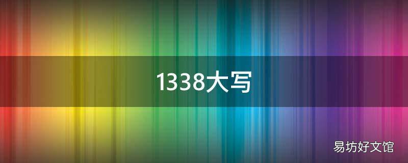 1338大写