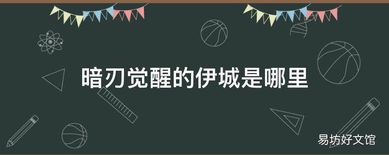 暗刃觉醒的伊城是哪里